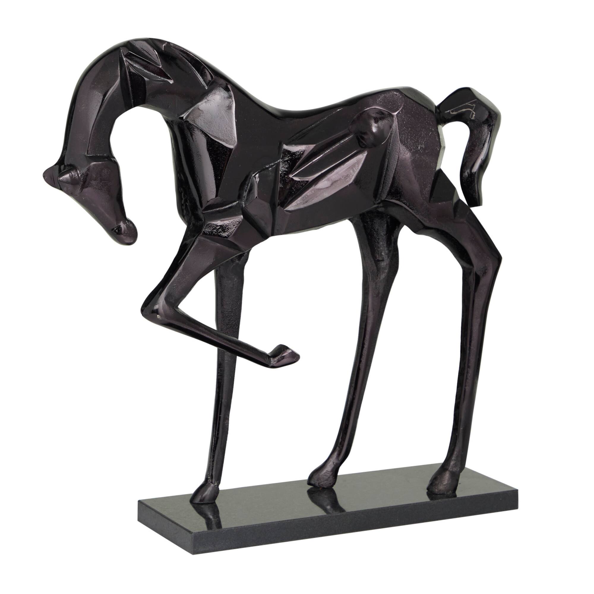 19" Aluminum Horse Sculpture